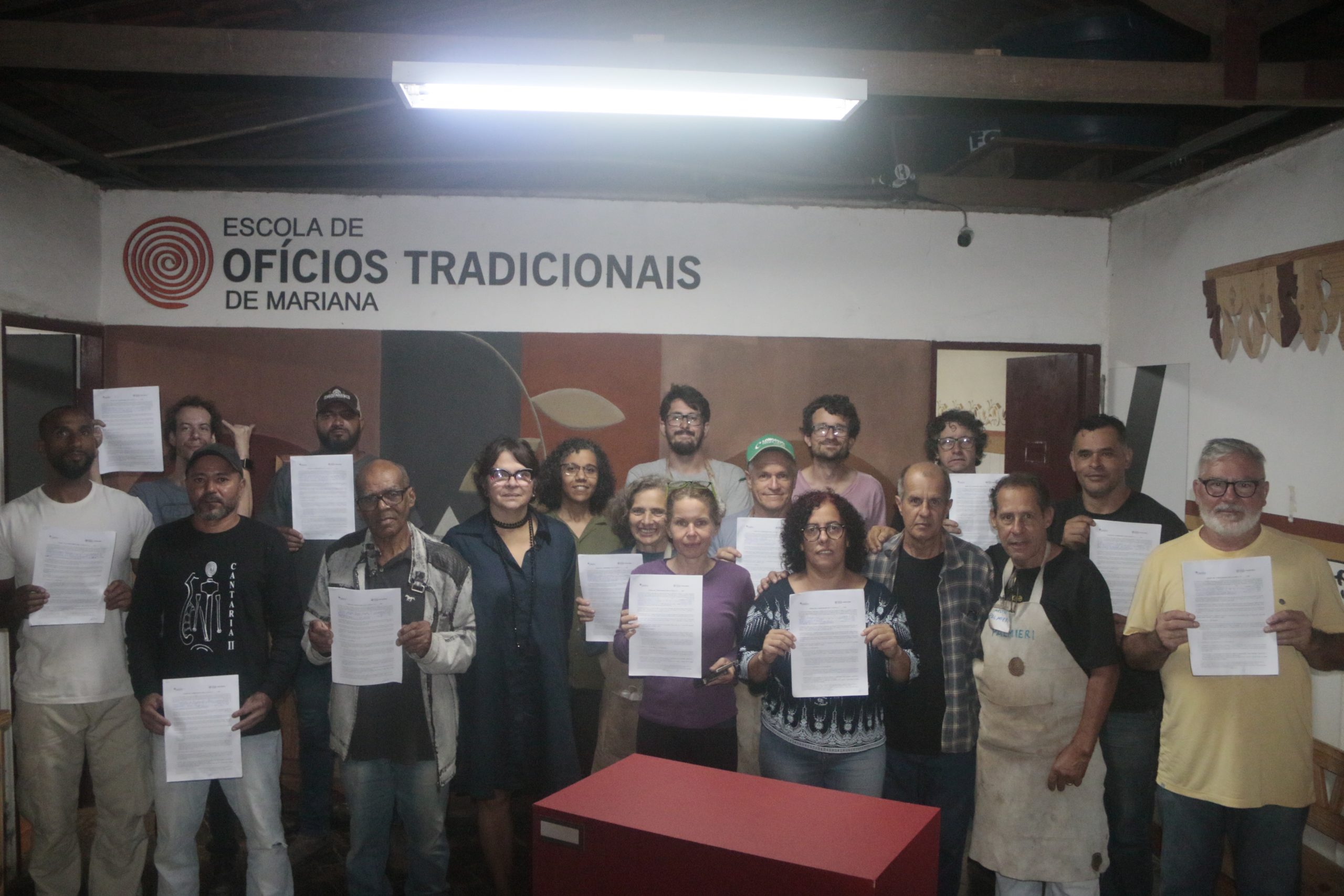 Projeto Canteiro-Escola | Assinatura do contrato