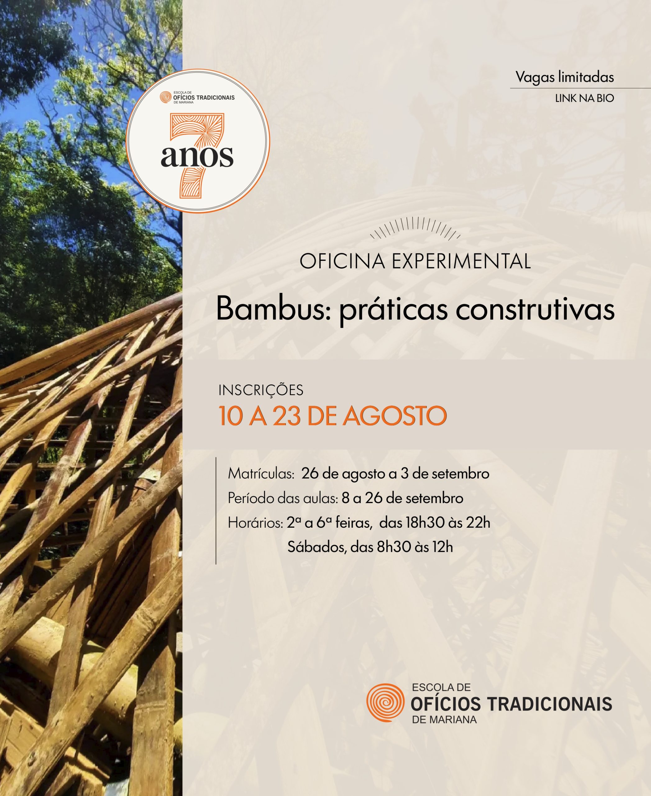 Inscrições – Curso “Bambus: práticas construtivas”